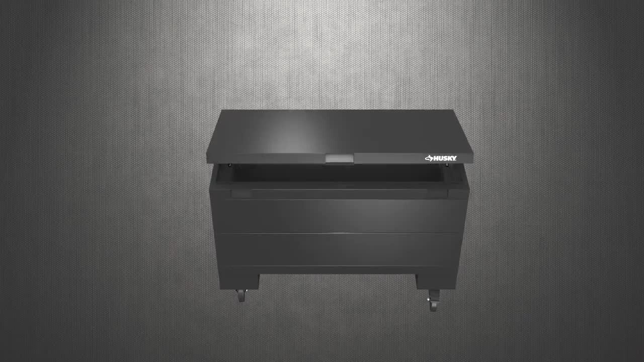 PUEBLO アルミ収納ボックス EKL 252-70465-48#1 Husky 48 in. W Folding Utility Locker Storage Box 00131 - The Home