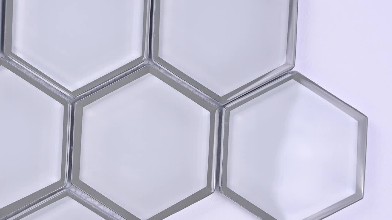 MSI Urban Tapestry Hexagon 12 in. x 12 in. x 6 mm Glass Mesh-Mounted Mosaic Tile (15 sq. ft. / case) MSI Urban Tapestry Hexagon 12 in. x 12 in. x 6 mm Glass Mesh-Mounted Mosaic Tile (15 sq. ft. / case)