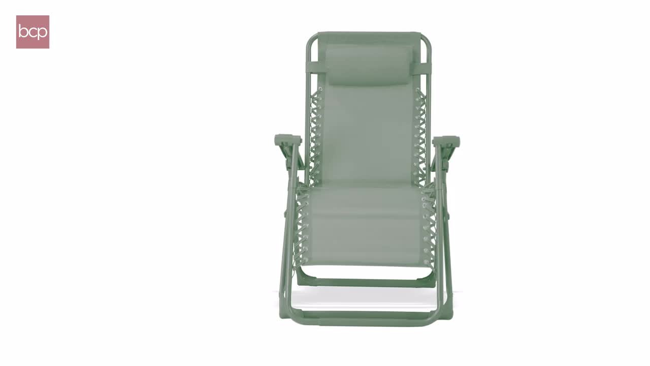 Best Choice Products Mint Metal Zero Gravity Folding Beach Chair