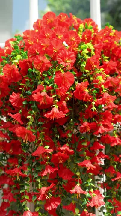 Nearly Natural 30 in. UV Resistant Artificial Morning Glory
