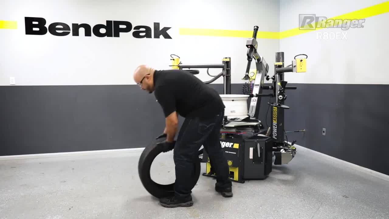 RANGER R80EX 220V Tilt Back Tire Changer with 34 in. Capacity
