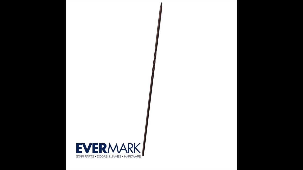 EVERMARK Stair Parts 1/2 in. Vintage Nickel Flat Metal Shoe for Stair Remodel