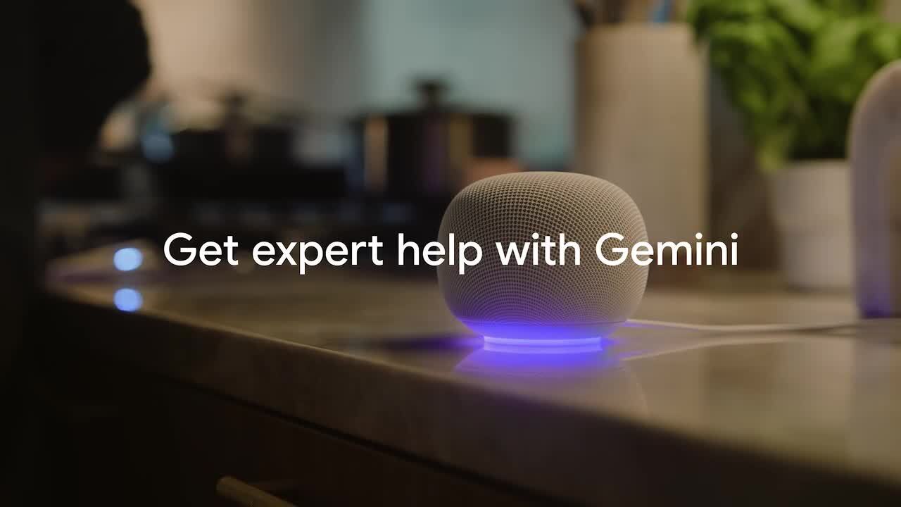 Google Home Speaker - Smart Speaker with 360° Sound and Gemini