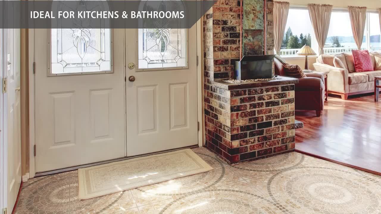 Merola Tile Leticia Beige 17-3/4 in. x 17-3/4 in. Ceramic Floor and Wall Tile (22.5 sq. ft./Case)