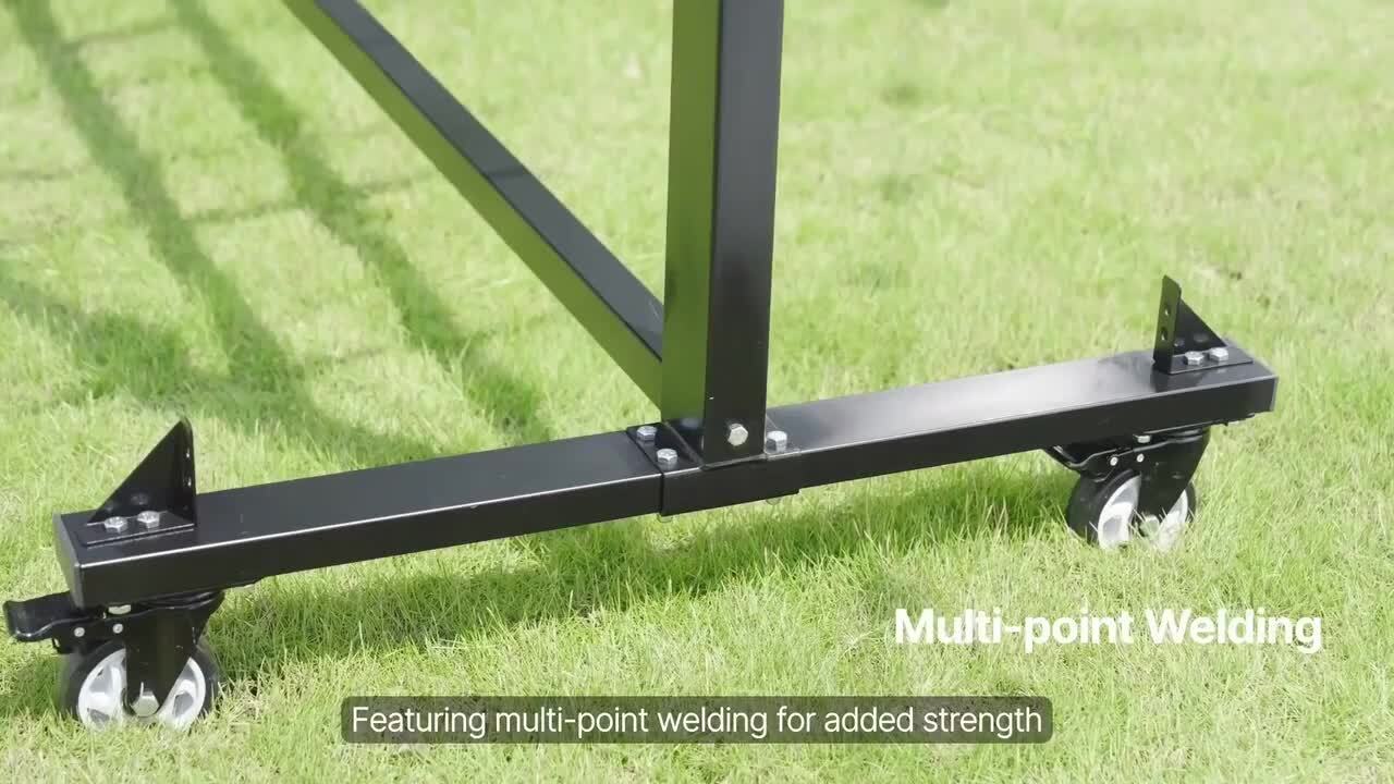 SKYSHALO Folding Chair Rack, Dual-layer Chair Storage Dolly, 800