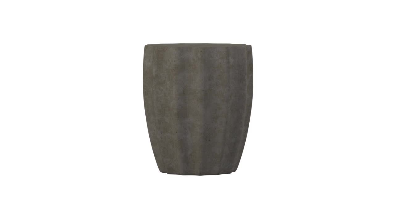 SAFAVIEH Jaslyn Dark Gray Round Stone Indoor/Outdoor Accent Table - image 3