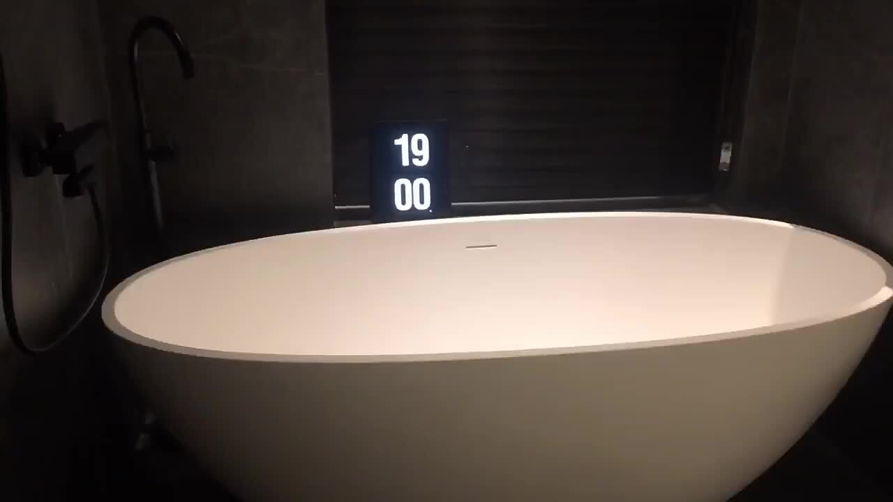 71 in. Stone Resin Flatbottom Freestanding Non-Whirlpool Bathtub in White Matt 71 in. Stone Resin Flatbottom Freestanding Non-Whirlpool Bathtub in White Matt