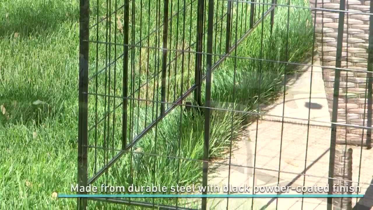 Sunnydaze Sunnydaze 36 in. 4-Piece Decorative Garden Fence Sunnydaze Sunnydaze 36 in. 4-Piece Decorative Garden Fence