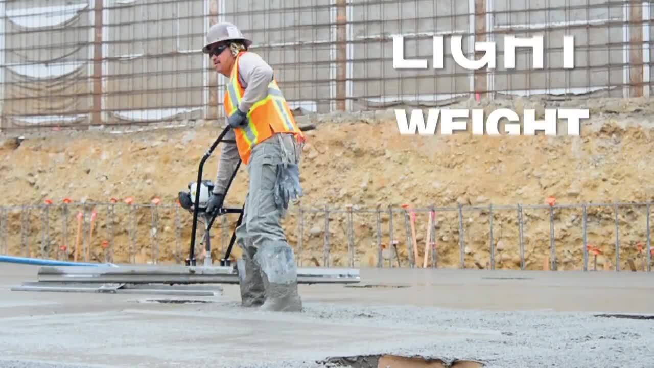 Vibrating Concrete Power Screed with 10 ft. and 8 ft. Aluminum Boards