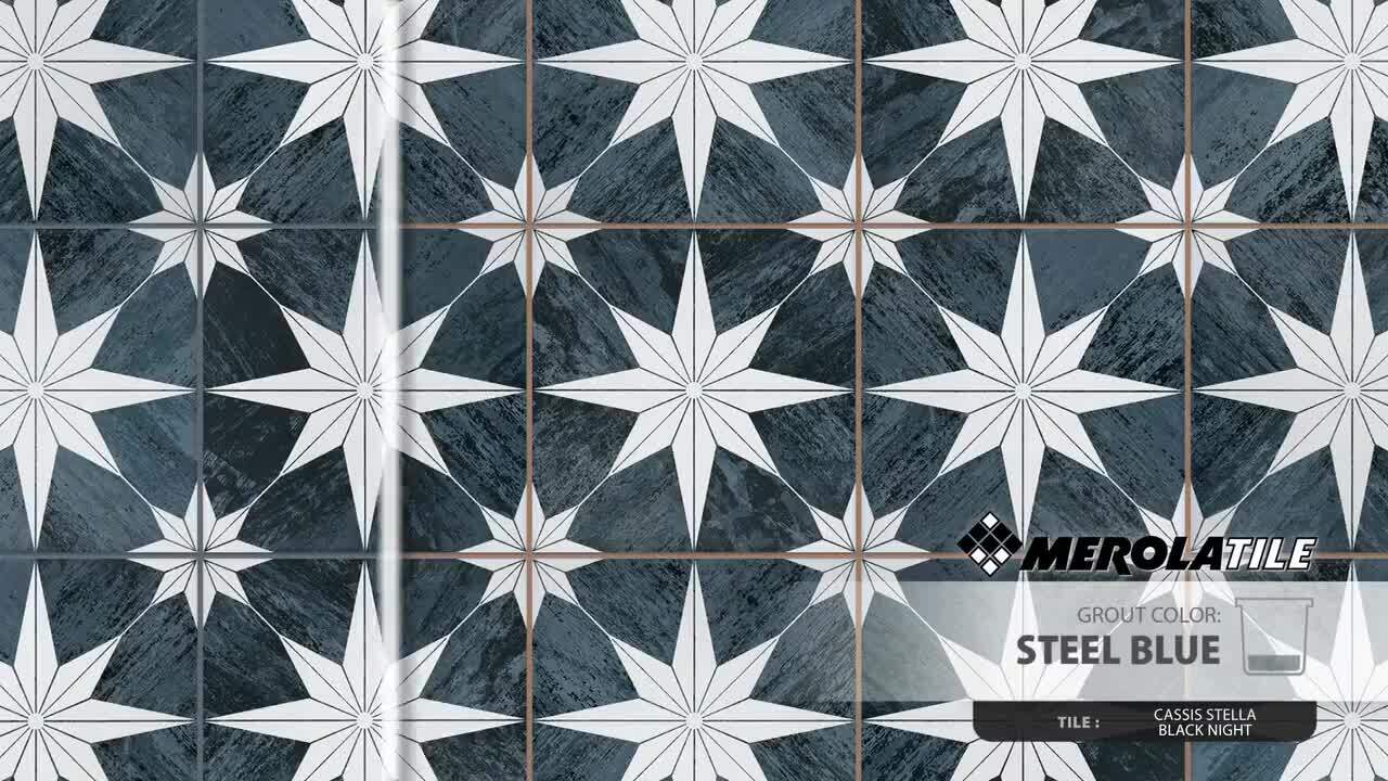 Cassis Stella Black Night 9-3/4 in. x 9-3/4 in. Porcelain Floor and Wall Tile (10.88 sq. ft./Case) Cassis Stella Black Night 9-3/4 in. x 9-3/4 in. Porcelain Floor and Wall Tile (10.88 sq. ft./Case)