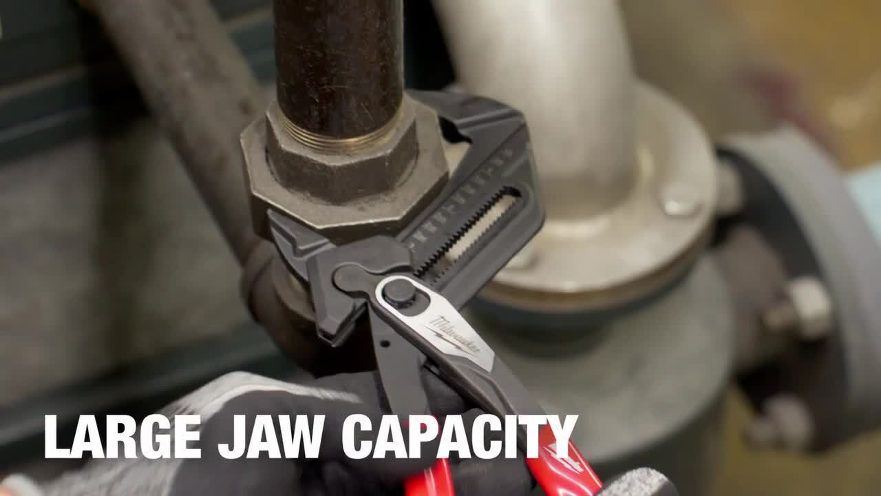 Milwaukee 7 in. Straight Jaw Pliers Wrench 48-22-6907 - The Home Depot