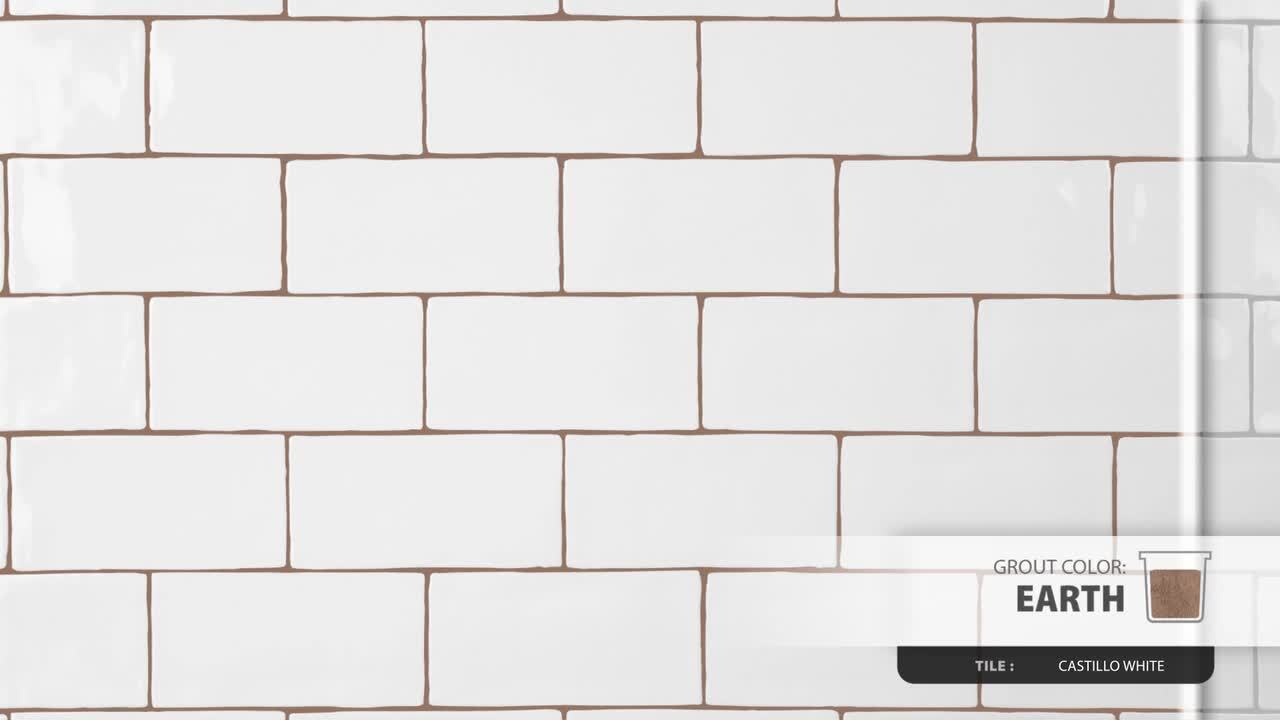 Merola Tile Castillo White 3 in. x 6 in. Ceramic Wall Tile (5.72