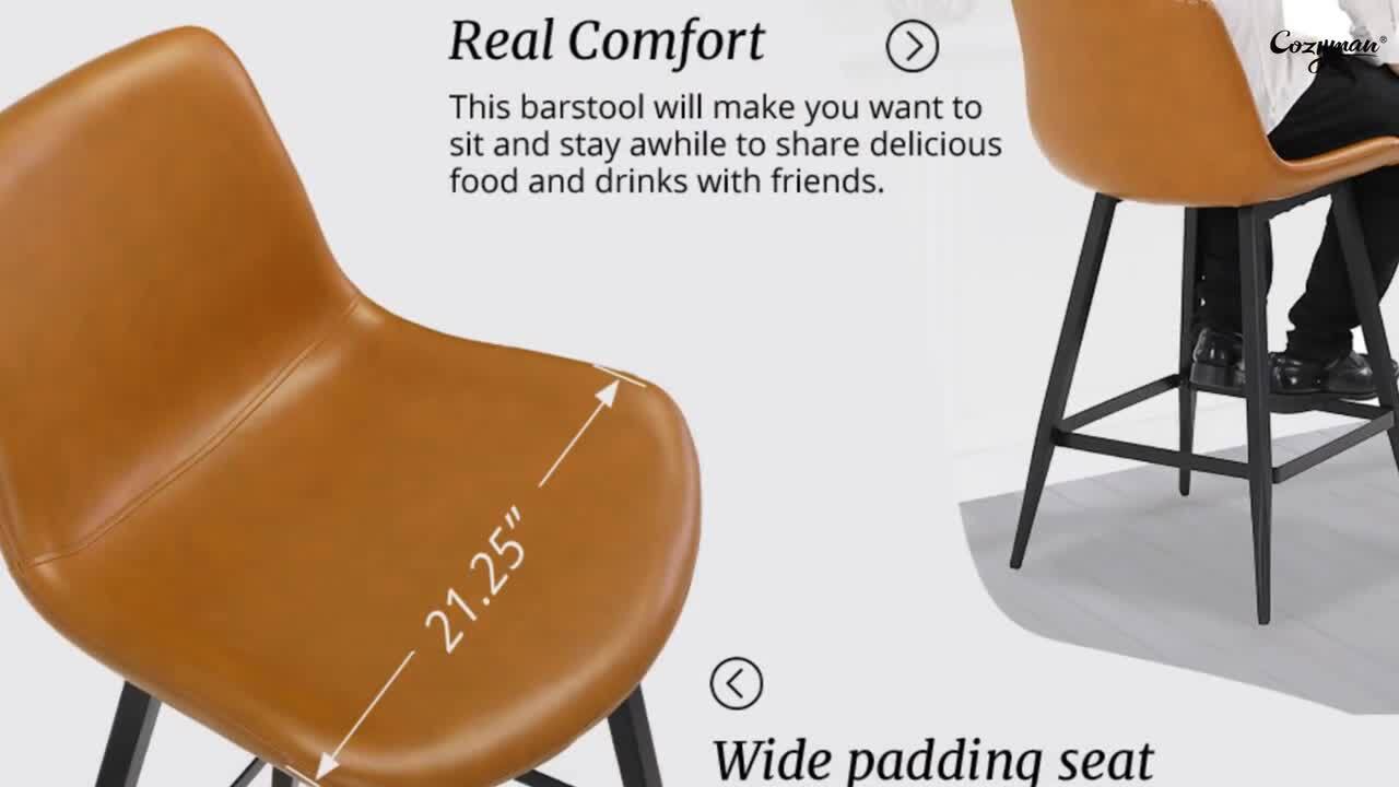 26 inch online leather bar stools