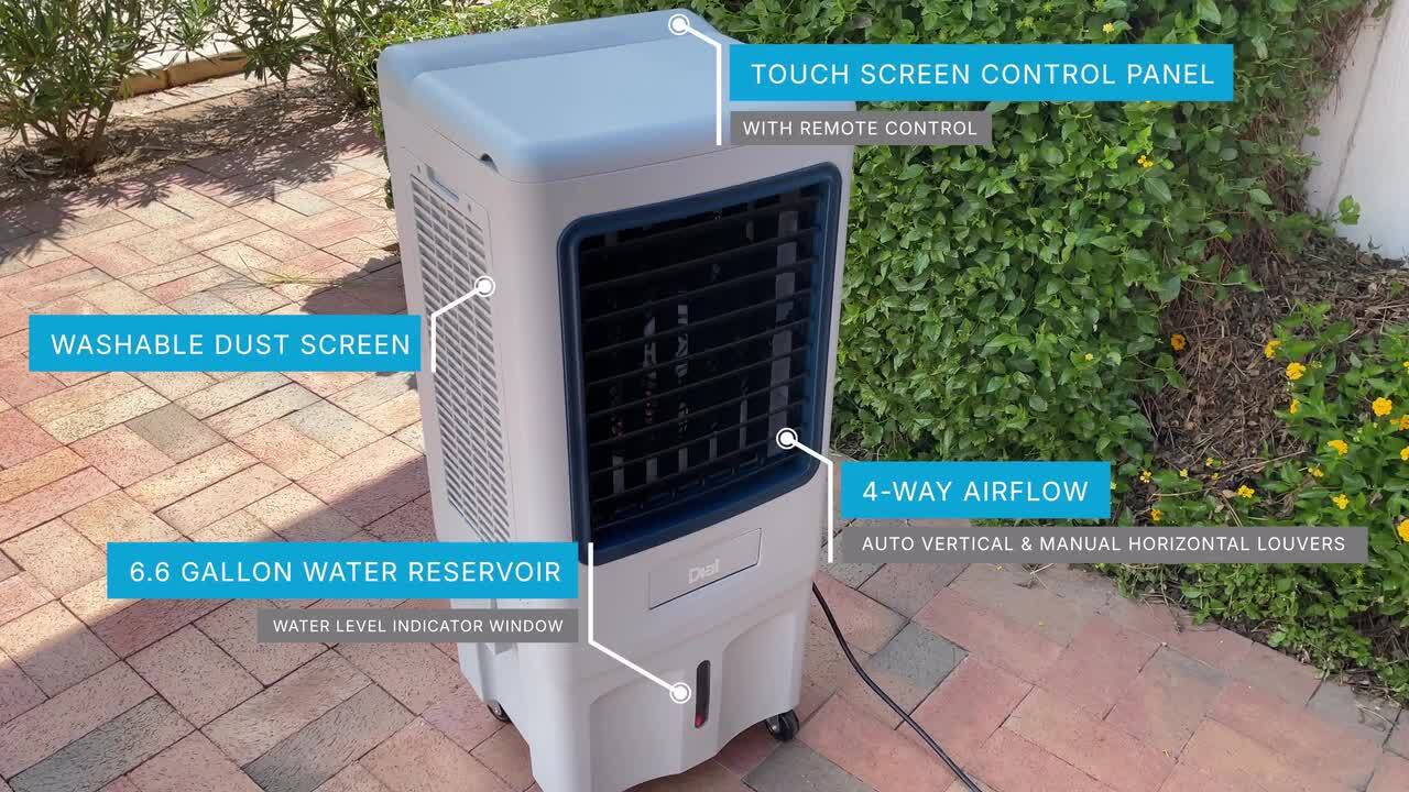 DIAL 1300 CFM 3-Speed Portable Evaporative Cooler for 600 sq.ft