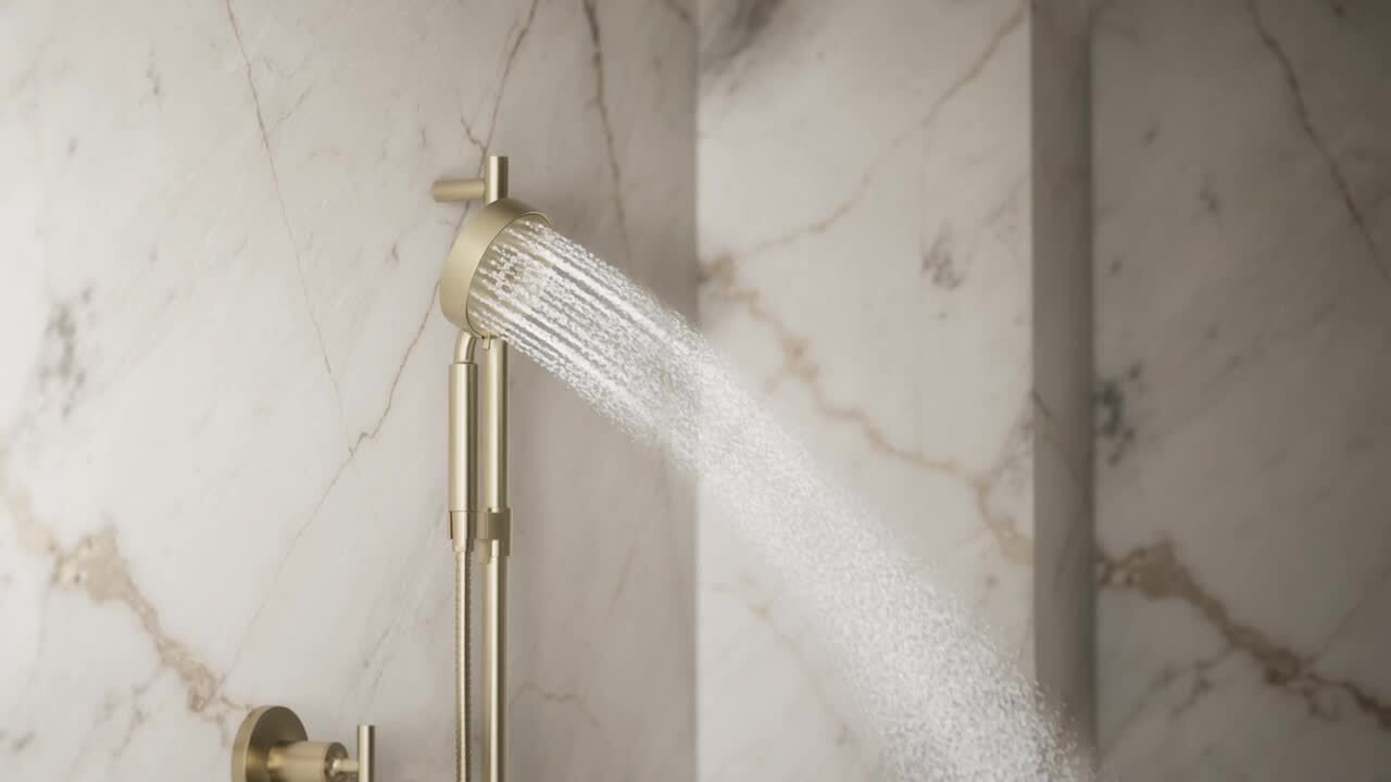 KOHLER Purist 3-Spray Patterns Wall Mount 2.5 GPM Handheld Shower