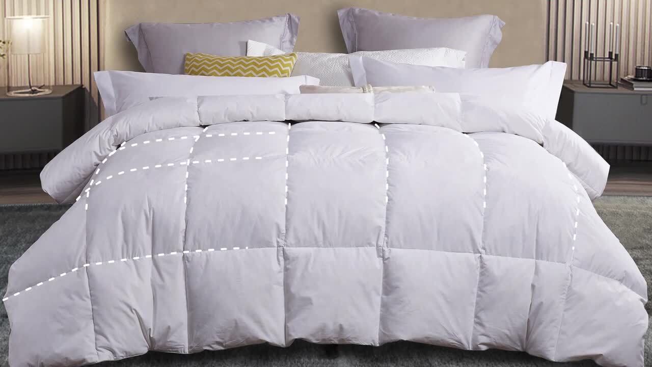 What is 100% Cotton Down and 50%White Goose Down High Quality Bed