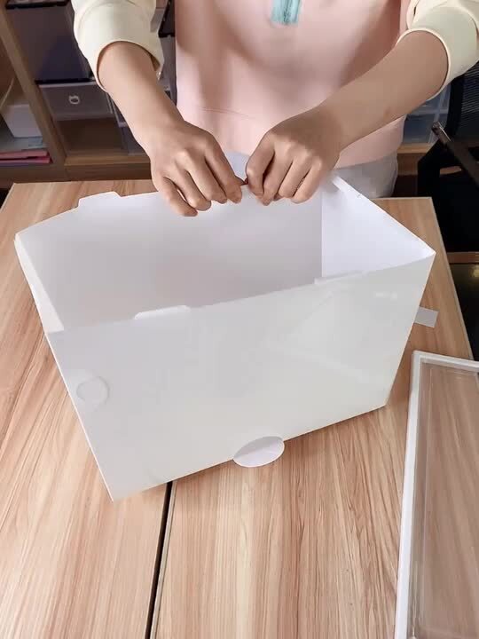 YIYIBYUS 20-Pair Stackable White Plastic Shoe Boxes HG-HS9671-963