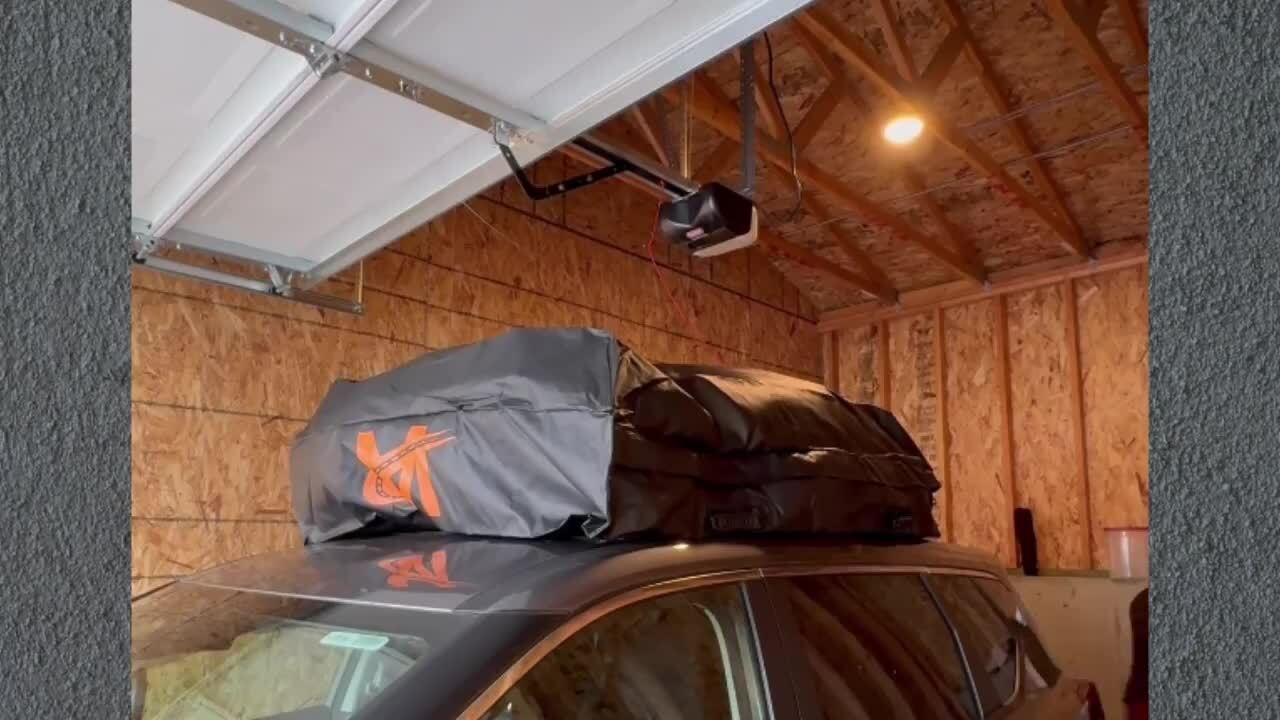 Mockins 25 cu. ft. Waterproof Rooftop Carrier Bag Capacity Storage Roof Bag Use With Or Without Racks/Bars Accessories Included