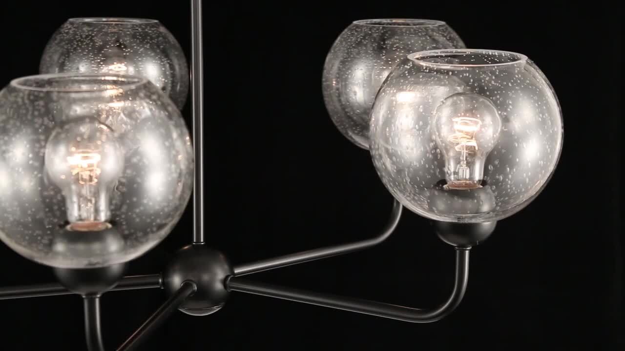 Home Decorators Collection Jill 5-Light Black Chandelier