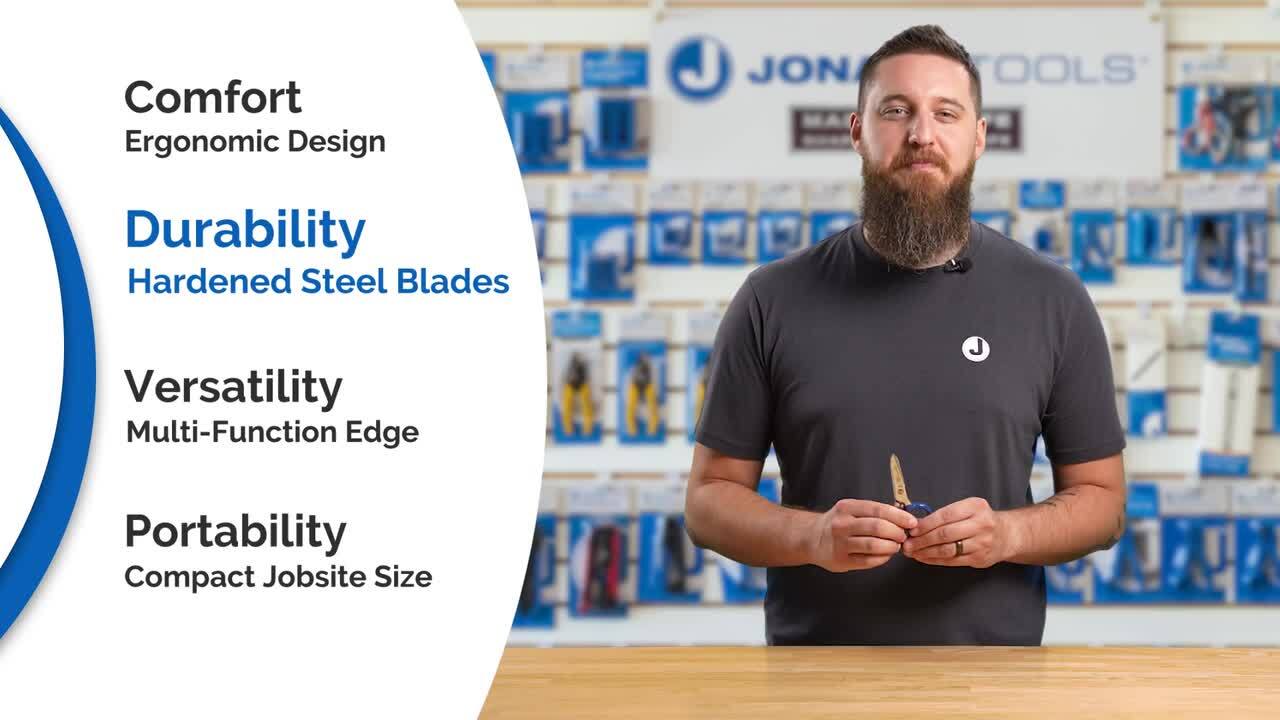 JONARD TOOLS Stainless Steel Electrician Scissors, For Heavy Duty