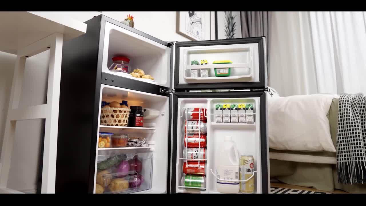 DIY Mini Refrigerator Storage Cabinet {Free Plans}  Kitchen remodel small, Mini  fridge in bedroom, Dorm room designs