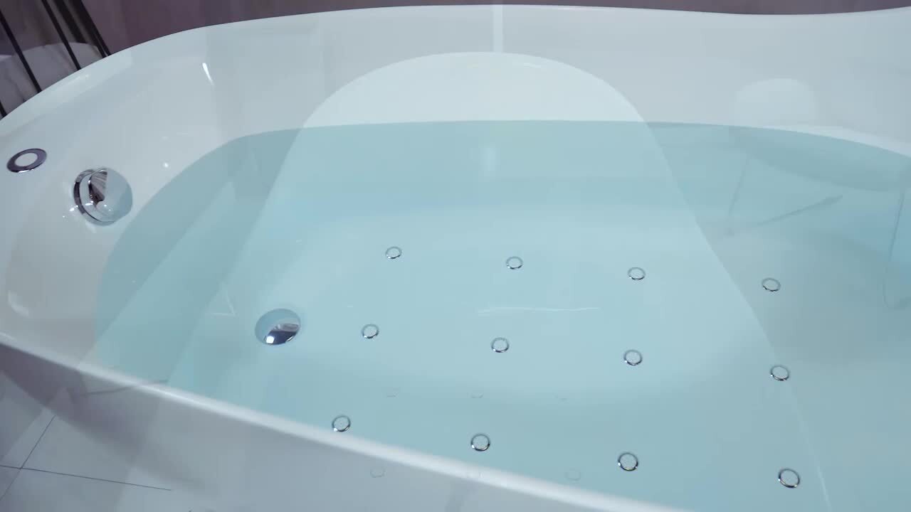 Bologna 67 in. Acrylic Freestanding Whirlpool and Air Bathtub with Drain and Overflow Included in White Bologna 67 in. Acrylic Freestanding Whirlpool and Air Bathtub with Drain and Overflow Included in White