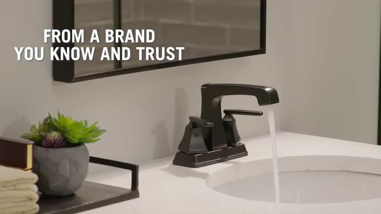 Delta Ashlyn 4 in. Centerset 2-Handle Bathroom Faucet in Matte