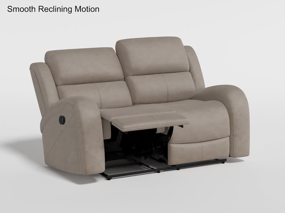 Lazzara Venture 61.5 in. W Brown Microfiber Double Manual