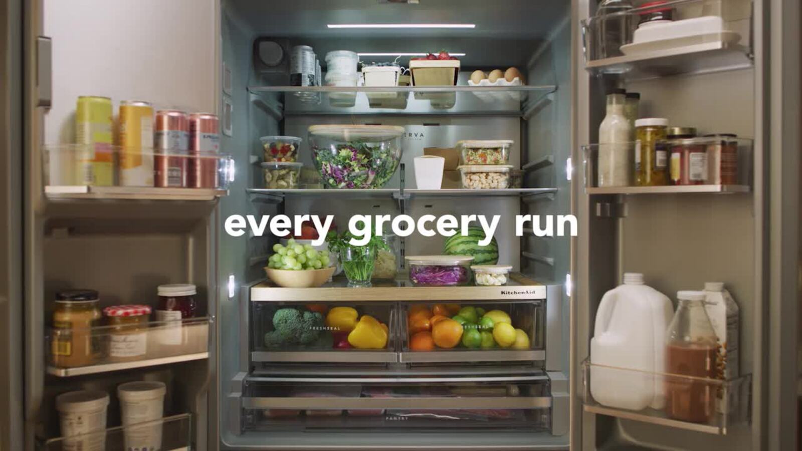 KitchenAid 30 Cu. Ft. Standard Depth French Door Refrigerator w/ External Water Dispenser in Black Ore KRFF436SBE on Fridge.com