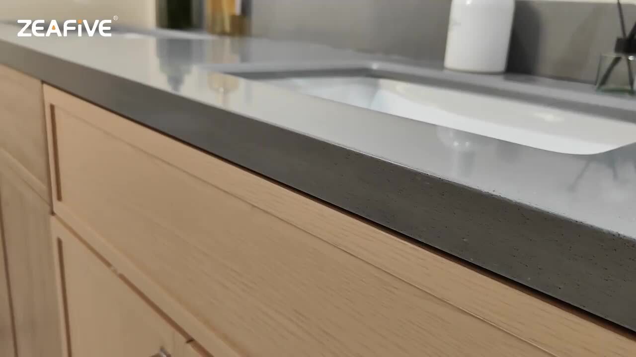 Zeafive 24 in. W x 22 in. D Engineered Stone Marble White