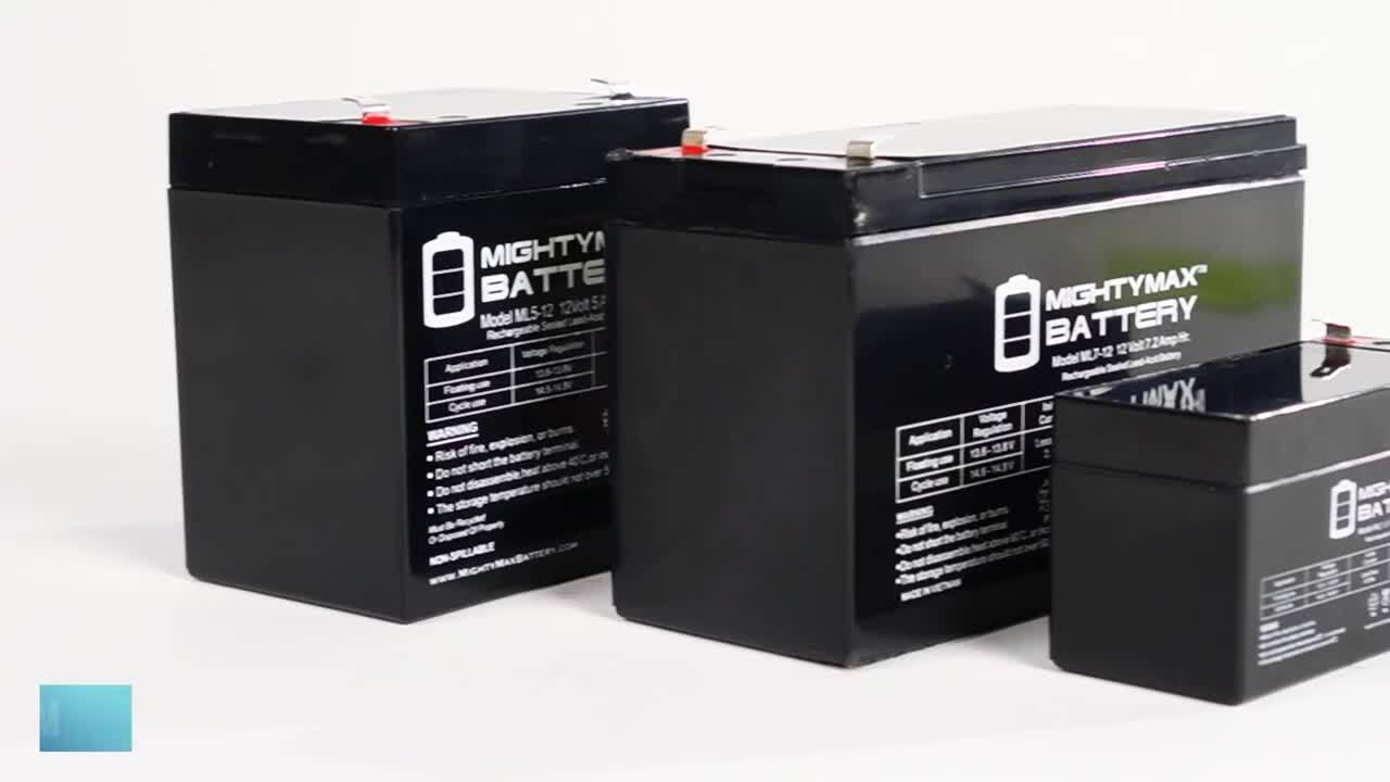 MIGHTY MAX BATTERY 12V 7Ah F2 Replacement Battery Compatible