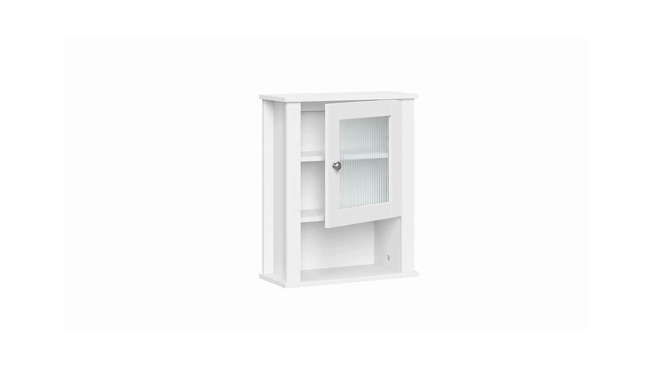 RiverRidge Prescott 16.5-in x 20.5-in x 7.06-in White Soft Close Bathroom Wall Cabinet