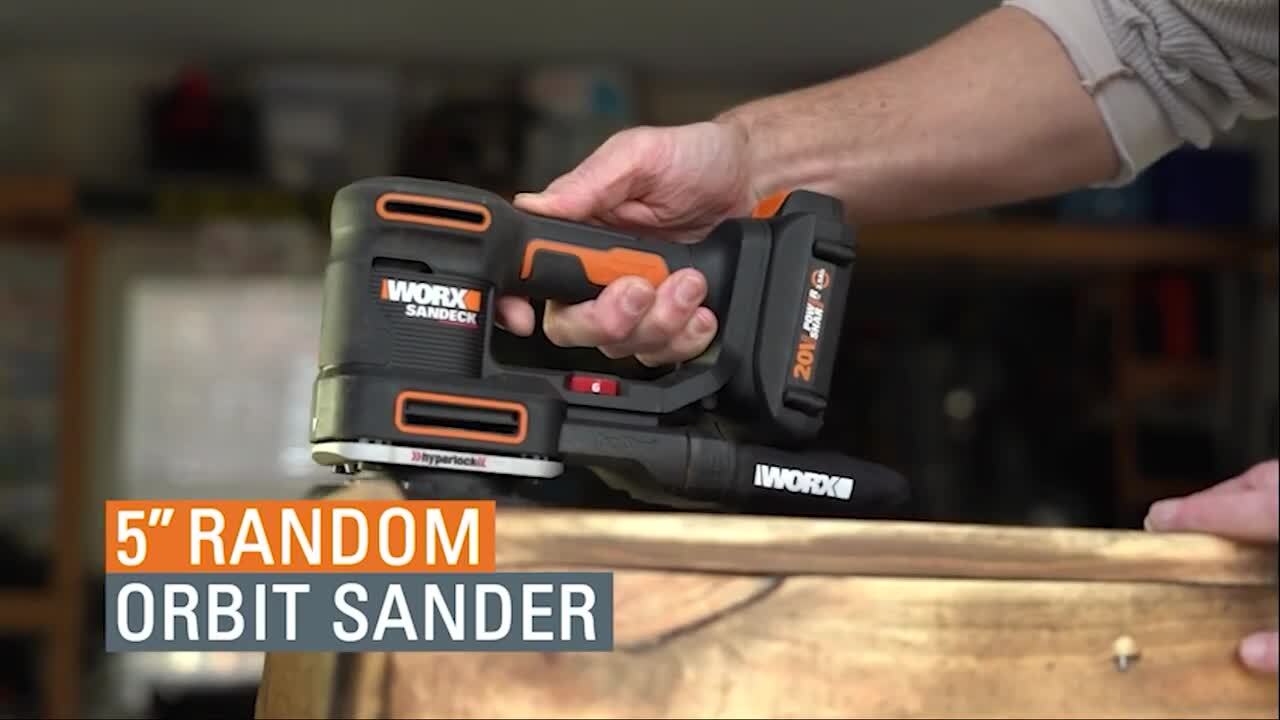 Power Share 20 Volt Sandeck Cordless 5 in. 1 Multi Sander with 5 Sanding Bases Tool Only