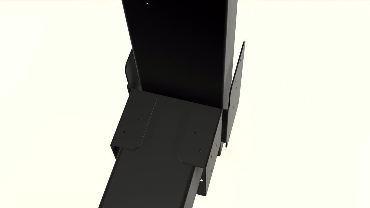 FORTRESS Evolution Steel Black Deck Framing Single Beam to Post Bracket