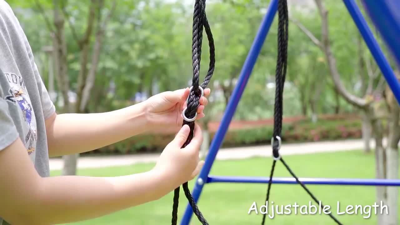 Giant 40" Round Web Tree Outdoor Kids Hanging Swing 