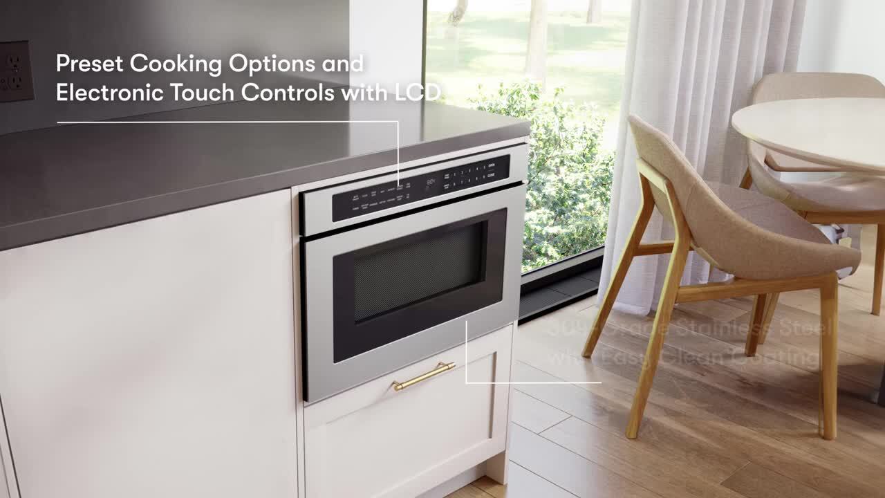 Zephyr 24 in. 1.2 cu. ft. Built-In Microwave Drawer in