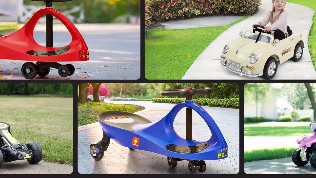 Lil Rider Purple Wiggle Car Ride On W410012 The Home Depot