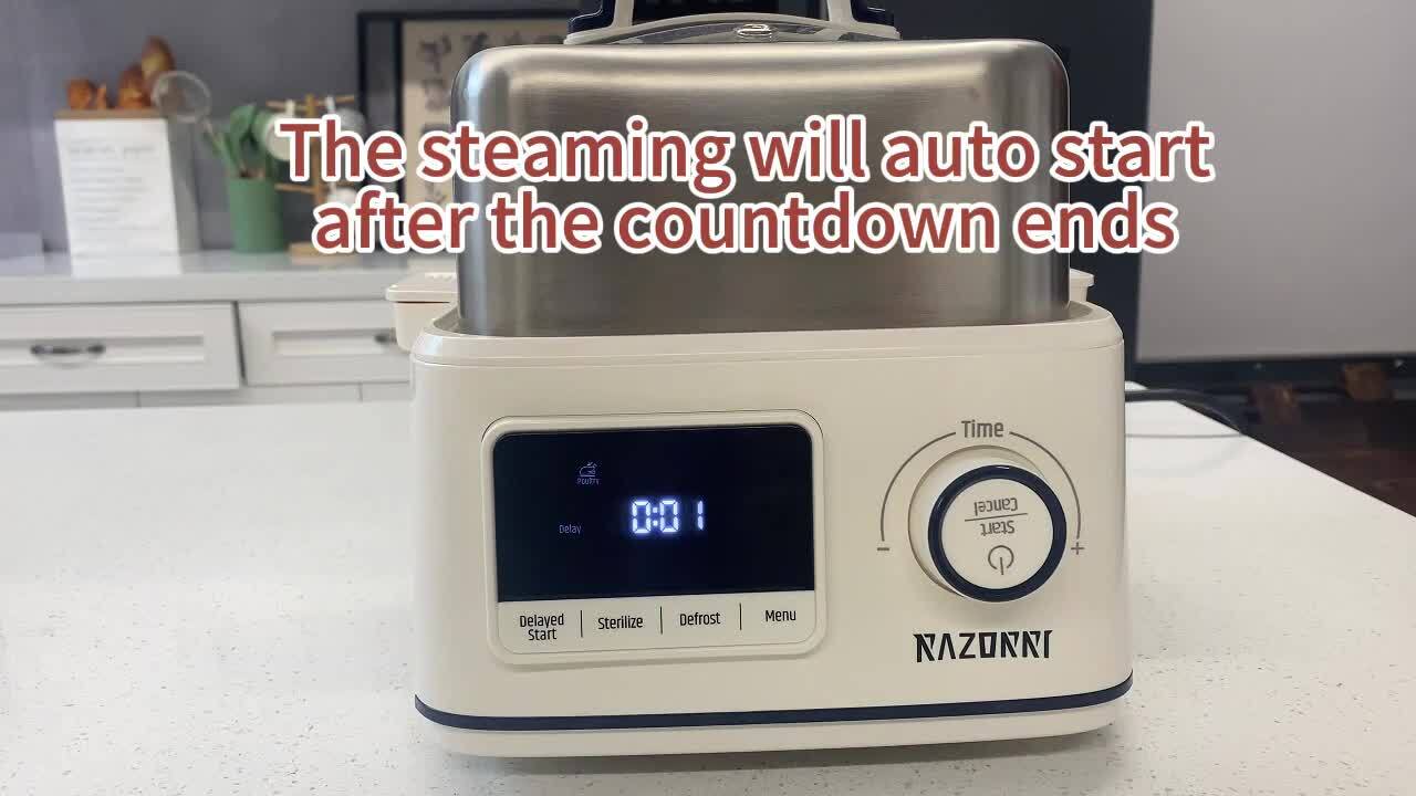 Electric 3.4 Qt. Stainless Steel Food Steamer and Rice Cooker Electric 3.4 Qt. Stainless Steel Food Steamer and Rice Cooker