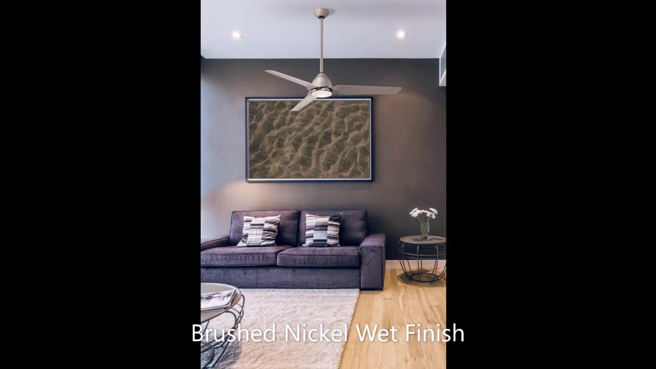 MINKA-AIRE Java 54 in. Integrated LED Indoor/Outdoor Kocoa Ceiling