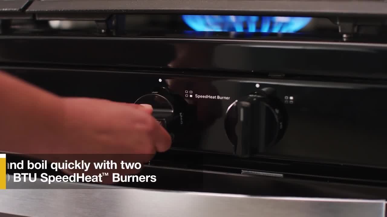 GE JGBS30DEKBB 30 Free Standing Gas Range Black