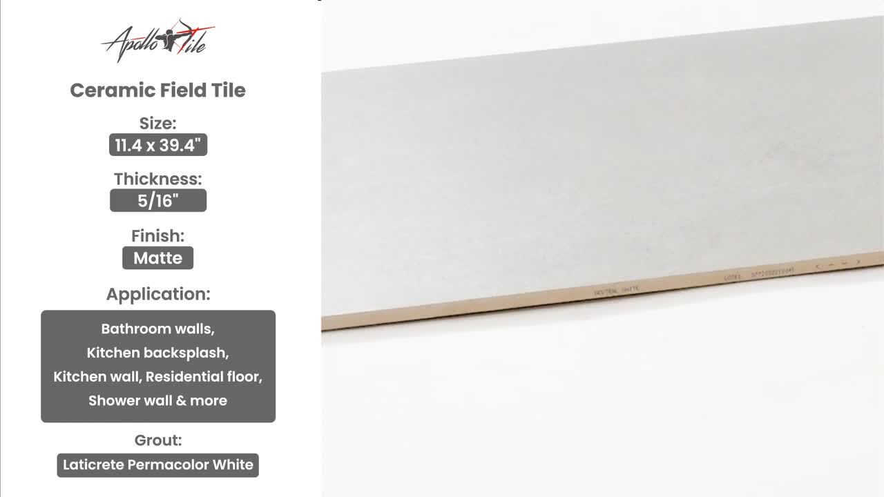 Emser Residenza 6-Pack Crosscut 23-in x 23-in Matte Ceramic Stone Look Floor and Wall Tile