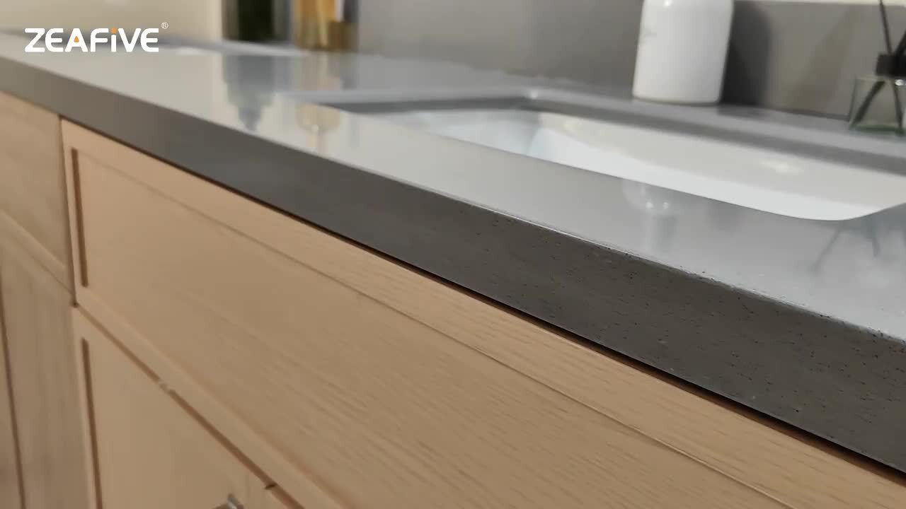 Zeafive 72 in. W x 22 in. D Engineered Stone Marble White