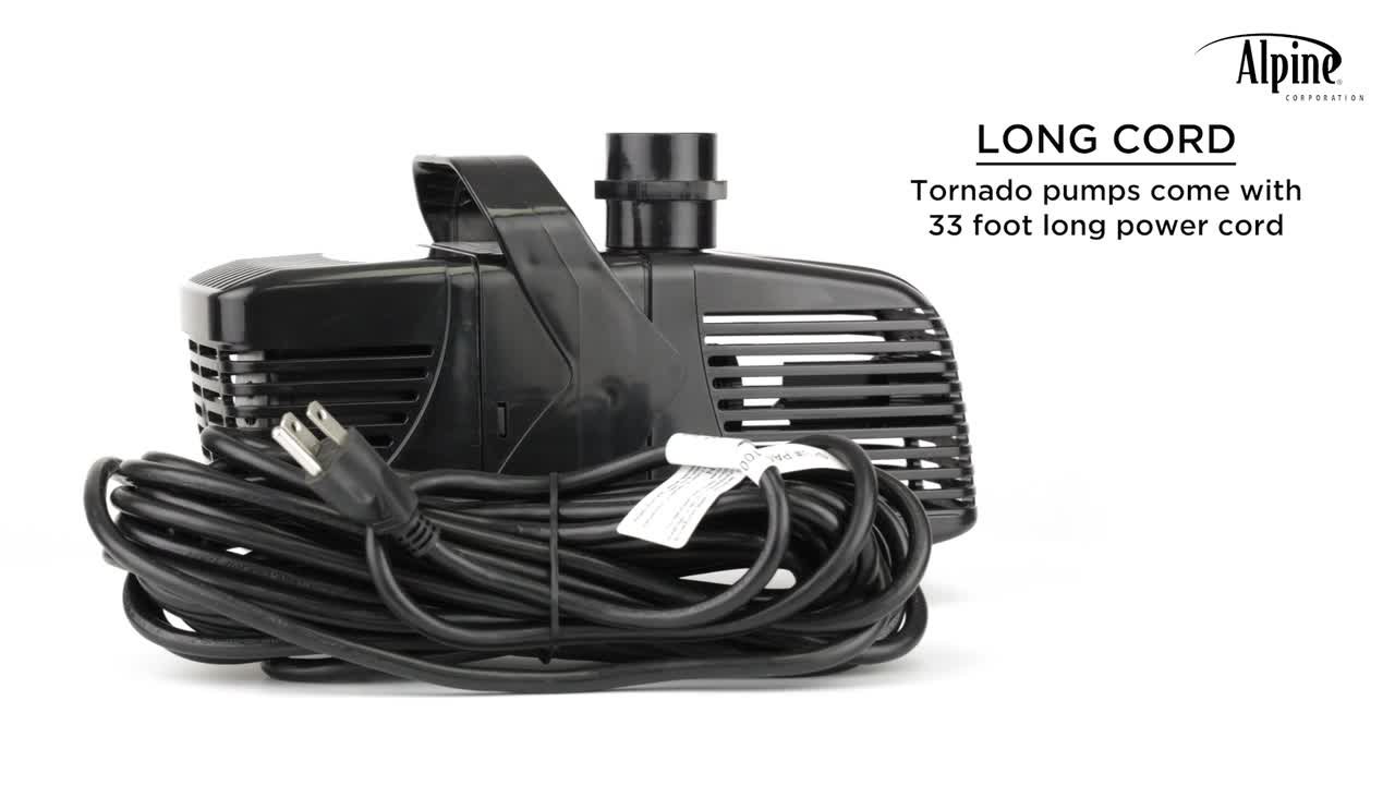 Alpine Corporation Tornado Pump 2100GPH / 33 ft. Cord PAC2100