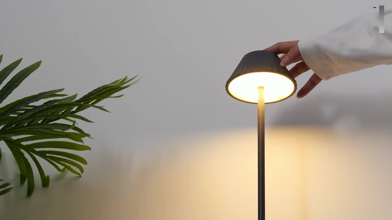 JONATHAN Y Mallory 1-Light 44 in. Dimmable Integrated LED Grey