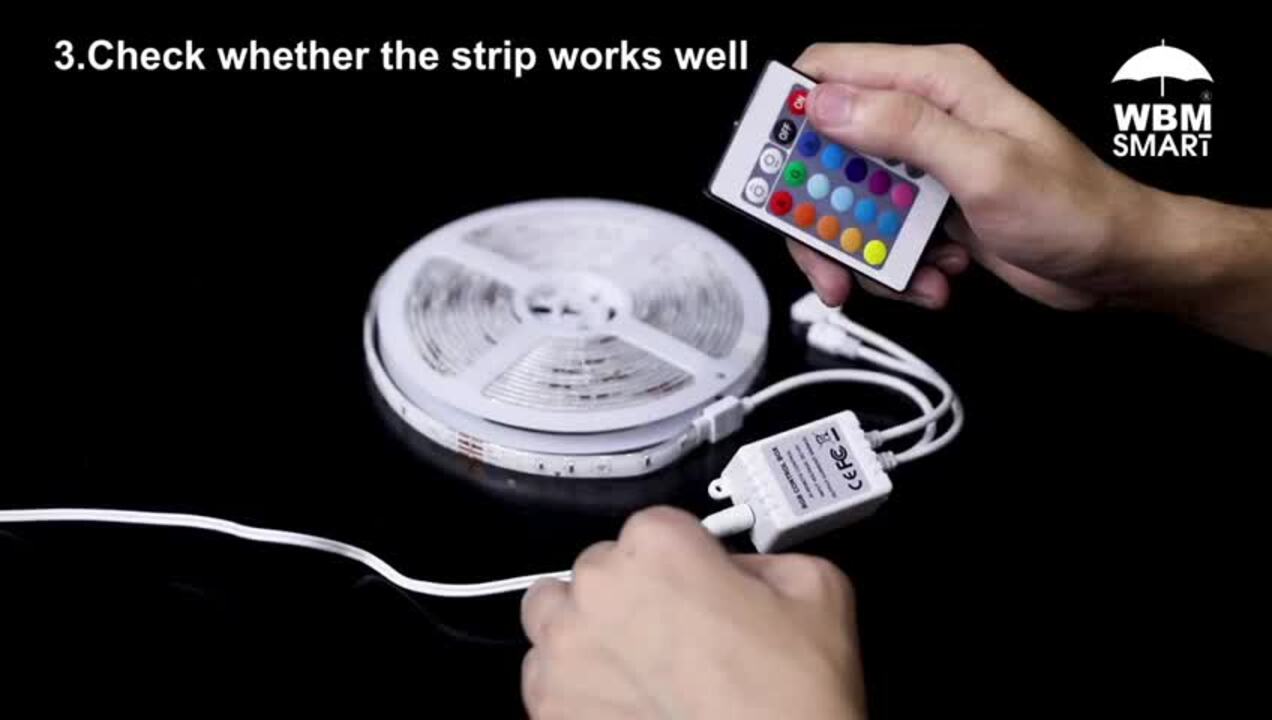 WBM SMART 1 x 5 m RGB Colored Rope Strip Light Wi-Fi, Remote Control WBM SMART 1 x 5 m RGB Colored Rope Strip Light Wi-Fi, Remote Control