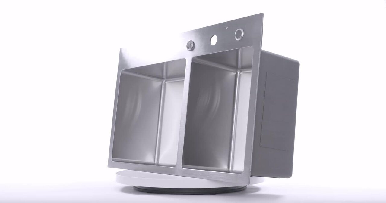 Drop-in Top Mount 16-Gauge Stainless Steel 42-7/8 in x 21-1/2 in x 10 in 60/40 Offset Double Bowl Kitchen Sink Combo Drop-in Top Mount 16-Gauge Stainless Steel 42-7/8 in x 21-1/2 in x 10 in 60/40 Offset Double Bowl Kitchen Sink Combo
