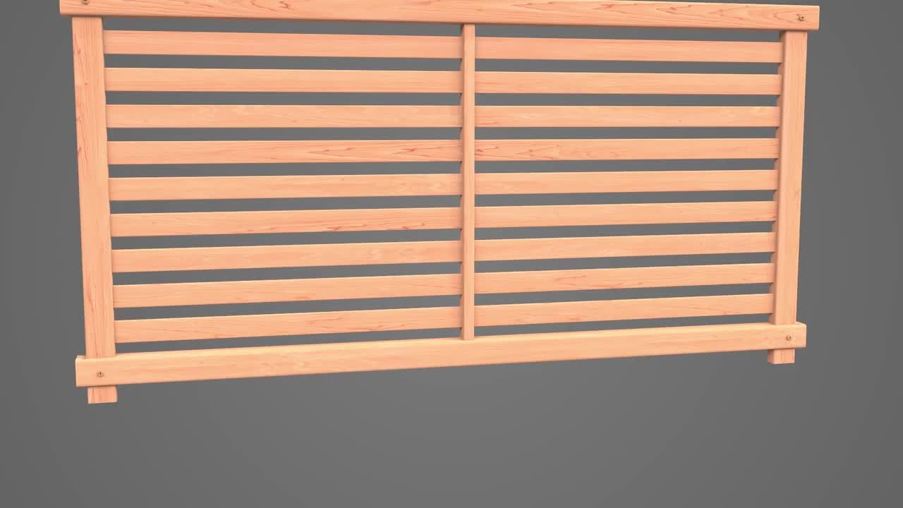 Weatherables 36 in. H x 120 ft. L 2-Rail White Vinyl Diamond Rail Fence Project Pack