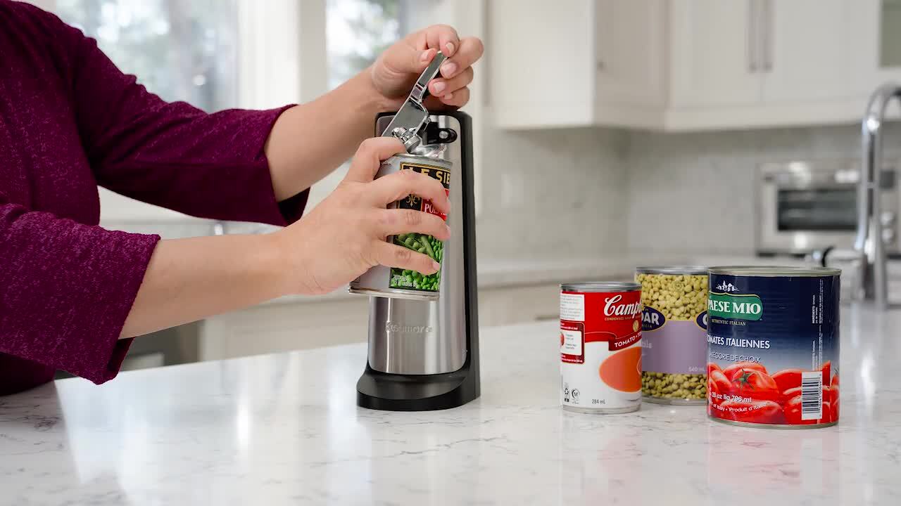 KENMORE 3 in 1-Electric Can opener with Knife Sharpener, Bottle