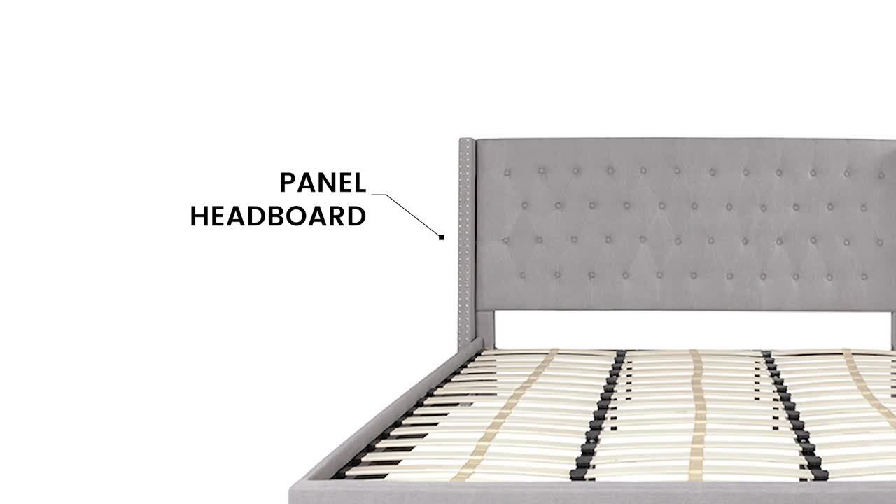 Carnegy Avenue Black King Platform Bed CGA-HG-228488-BL-HD Carnegy Avenue Black King Platform Bed CGA-HG-228488-BL-HD