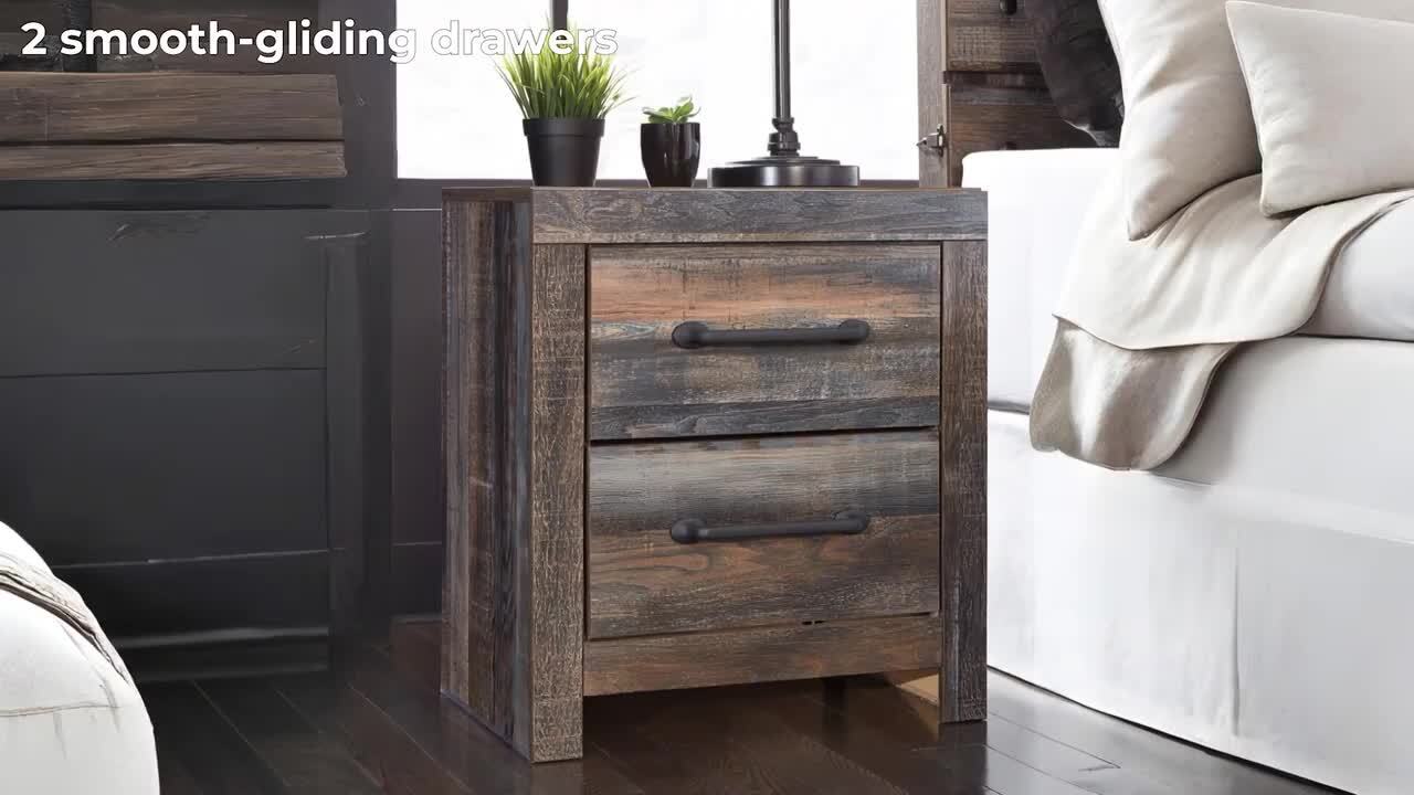 Signature DESIGN BY ASHLEY Drystan Gray 2-Drawer 21.69 in. W